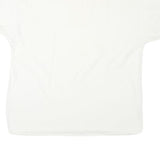 HANES Mens White Plain T-Shirt XL Short Sleeve Crew Neck Basic Casual Top