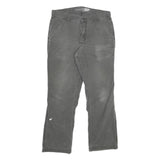 CARHARTT Mens Cotton Blend Grey Relaxed Straight Trousers W32 L29 Workwear