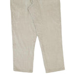 Mens Beige Cotton Blend Regular Fit Straight Trousers W32 L28 Casual Classic