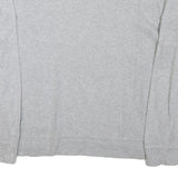 POLO RALPH LAUREN Mens Grey Plain Jumper Crew Neck Basic Knit L Cotton Blend