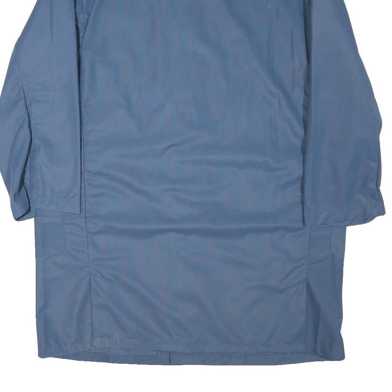 SPILAY Mens Blue Classic Jacket L Polyester Blend Button Plain