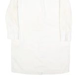 LEVI'S Womens White Cotton Blend Shirt Dress Long Sleeve Mid Knee Length M