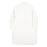 LEVI'S Womens White Cotton Blend Shirt Dress Long Sleeve Mid Knee Length M