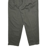 DRESSBARN Womens Cotton Classic Green Trousers W32 L28 Casual Comfortable Zip