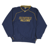 RUSSELL ATHLETIC Mens Navy & Yellow Fairfield Falcons V-Neck XL Sweatshirt