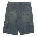 BOLT Mens Shorts Blue Cargo 3XL W38 Cotton Blend Casual Pockets