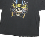 BRAVADO Mens Black Guns N Roses Graphic T-Shirt 2XL Short Sleeve Crew Neck Rock