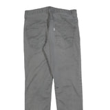 LEVI'S Mens Slim Grey Cotton Blend Slim Straight Trousers W30 L30 Casual Wear