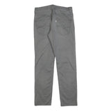LEVI'S Mens Slim Grey Cotton Blend Slim Straight Trousers W30 L30 Casual Wear