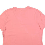 TOMMY HILFIGER Womens Pink Graphic T-Shirt L Short Sleeve Crew Neck Casual