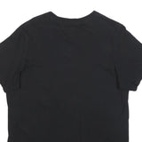 ADIDAS Mens Black Cotton Blend Logo Graphic T-Shirt L Crew Neck Short Sleeve