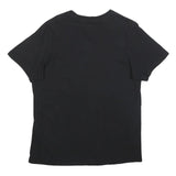 ADIDAS Mens Black Cotton Blend Logo Graphic T-Shirt L Crew Neck Short Sleeve