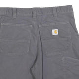 CARHARTT Mens Shorts Grey Casual M W34 Cotton Blend Relaxed Fit Workwear