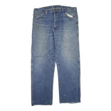 DICKIES Mens Regular Blue Denim Cotton Blend Jeans W38 L30 Zip Casual Workwear