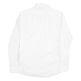 JOOP Mens White Plain Shirt S Classic Cotton Blend Button Collar Long Sleeve