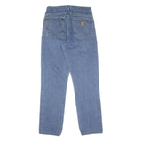CARHARTT Womens Regular Fit Blue Denim Jeans W32 L32 Classic Zip Pockets