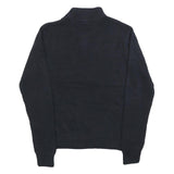 CHAPS Mens Navy Blue Plain Cotton Jumper Pullover Crew Neck Basic Knit M