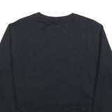 NEW BALANCE Womens Black Sweatshirt Crew Neck M Cotton Blend Casual Pullover