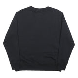 NEW BALANCE Womens Black Sweatshirt Crew Neck M Cotton Blend Casual Pullover