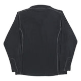 COLUMBIA Mens Black Pullover Outdoor Jumper Plain Regular Fit Polyester Knit M