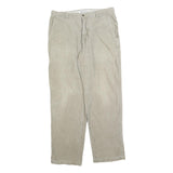 COLUMBIA Mens Cotton Blend Beige Regular Straight Trousers W36 L34 Casual