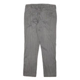 MARINA MILITARE Mens Cotton Blend Grey Slim Trousers W31 L27 Stylish Casual Wear