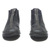 RIEKER Womens Black Leather Ankle Boots UK 6 Comfortable Slip On Casual