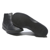 RIEKER Womens Black Leather Ankle Boots UK 6 Comfortable Slip On Casual