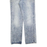 LEVI'S 501 Mens Jeans Blue Regular Straight Denim Light W38 L34 Button Closure