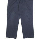 DICKIES Mens Regular Fit Navy Blue Cotton Blend Straight Leg Trousers W38 L29