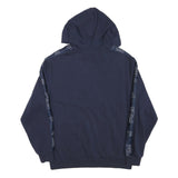 FILA Mens Navy Blue Red & White Hoodie M Logo Printed Casual Pullover