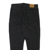 LEVI'S Womens Relaxed Black Denim Jeans W31 L24 Classic Zip Cotton Blend