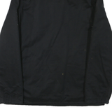 NAUTICA Mens Black Polyester Blend Zip Jacket L Plain Classic Casual Outerwear