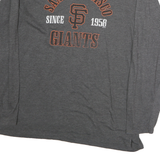GENUINE MERCHANDISE Mens Grey San Francisco Giants Long Sleeve Crew Neck T-Shirt