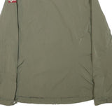 NAPAPIJRI Womens Green Zip Jacket M Polyester Blend Plain Casual Outdoor