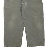 CARHARTT Mens Cotton Blend Grey Regular Straight Trousers W40 L25 Workwear Zip