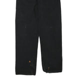 DICKIES Mens Cotton Blend Black Regular Straight Trousers W32 L30 Workwear