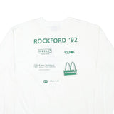 THE BEST Mens White Jingle Bell Run For Arthritis Long Sleeve Crew Neck XL