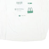 THE BEST Mens White Jingle Bell Run For Arthritis Long Sleeve Crew Neck XL