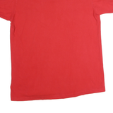 DISNEY Mens Red Short Sleeve Plain M Polo Shirt Golfing Character Embroidered