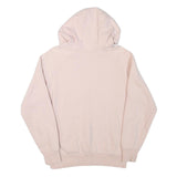ELLESSE Mens Pink Hoodie M Logo Graphic Cotton Blend Pullover Drawstring Hood