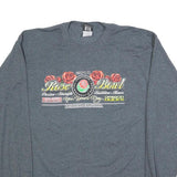 SHIRTWERX Mens Grey Rose Bowl 2010 Long Sleeve Crew Neck Graphic T-Shirt L