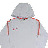 NIKE Mens Grey & Orange Hoodie S Sports Fashion Comfort