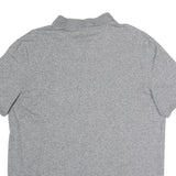 CALVIN KLEIN Mens Grey Short Sleeve Plain Polo Shirt XL Casual Cotton