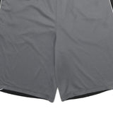 REEBOK Mens Shorts Black & Grey Casual M W32 Drawstring Pockets Light Weight