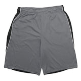REEBOK Mens Shorts Black & Grey Casual M W32 Drawstring Pockets Light Weight