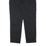 H&M Mens Regular Fit Black Drawstring Waist Cotton Blend Trousers W36 L29 Cargo