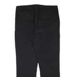 H&M Mens Regular Fit Black Drawstring Waist Cotton Blend Trousers W36 L29 Cargo