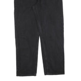 WRANGLER Mens Jeans Black Relaxed Straight Denim Medium W38 L32 Zip Pockets