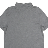 CALVIN KLEIN Mens Grey Short Sleeve Plain S Polo Shirt Cotton Casual Basic